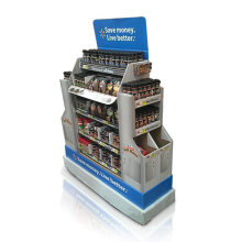 Drei Seiten Werbe-Karton-Display, Point of Sale Paletten-Display